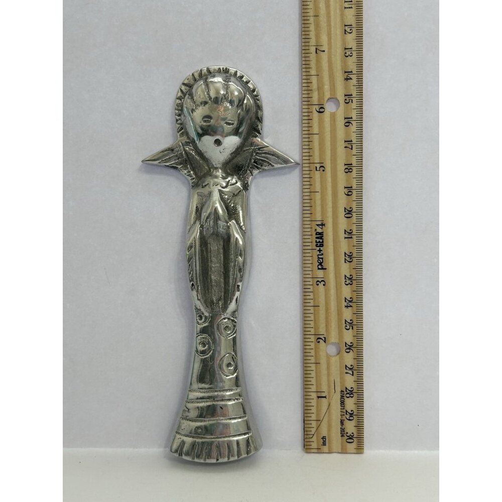 Vintage Mexican Praying Singing Angel 3D Relief Wall Hanger Religious Decor - Picture 4 of 5